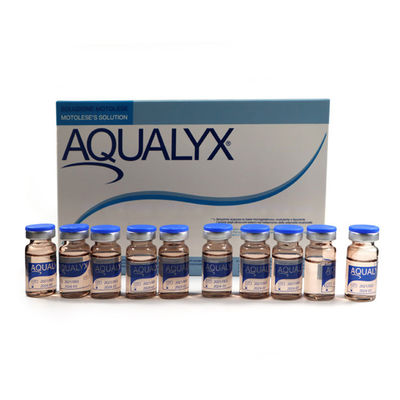 تزریق لاغری Aqualyx 10X8ml چربی صورت بدن حل کن Kabelline Kybella Filler لیپو لابراتوار بطری لیمو