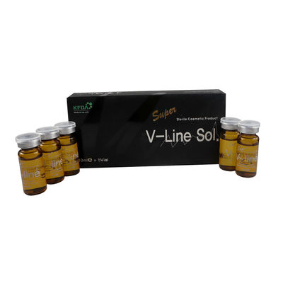 V Line Sol Fat Dissolving Injections Face Lipolytic Super 5 پی سی*10 میلی لیتر
