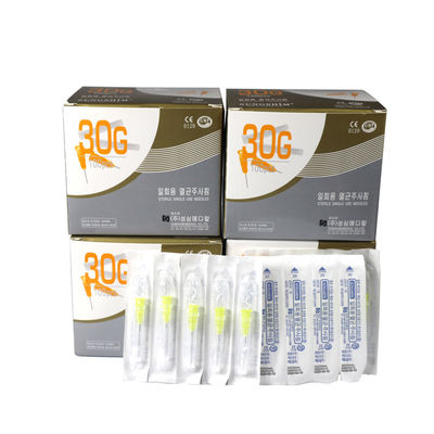 30G سوزن Meso 4mm طول 304 فولاد ضد زنگ 100pcs / جعبه برای پرکننده پوست