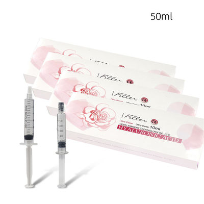 پرکننده پوست 1ml 2ml 3ml 5ml 10ml 20ml 50ml HA پرکننده اسید هیالورونیک تزریق چین و چروک