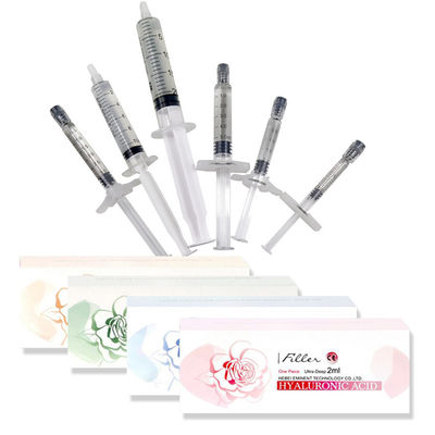 پرکننده پوست 1ml 2ml 3ml 5ml 10ml 20ml 50ml HA پرکننده اسید هیالورونیک تزریق چین و چروک