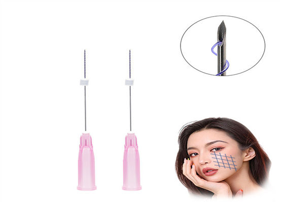 رشته پرکننده کلاژن Pdo قابل جذب Cog 6D W Cannula Lifting Thread