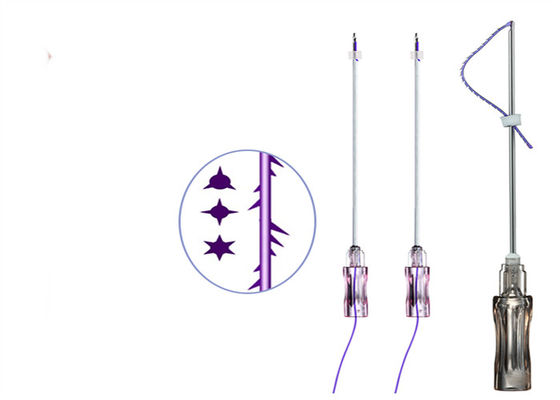 رشته پرکننده کلاژن Pdo قابل جذب Cog 6D W Cannula Lifting Thread