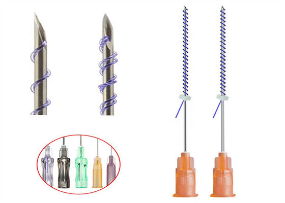 رشته پرکننده کلاژن Pdo قابل جذب Cog 6D W Cannula Lifting Thread