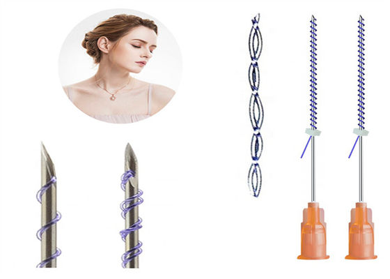Pdo Pcl Plla رشته های مونو تکه W 30g13mm25mm برای زیر چشم کیسه ابرو چشمان روباه بلند کردن رشته ماهی استخوان قالب گیری Cog