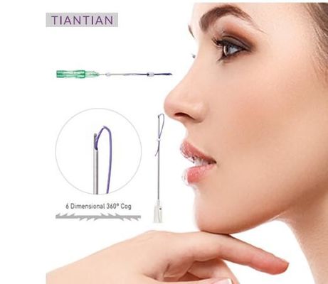 بلند کردن محکم رشته های 25mm 38mm Nose Thread Lift 18g 19g