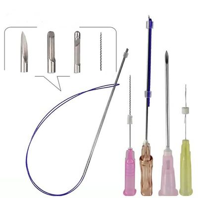 کج قابل جذب 4D 21g 60mm ابرو بریده گردن بلند کردن گونه صورت بلند کردن کج 4D Pdo