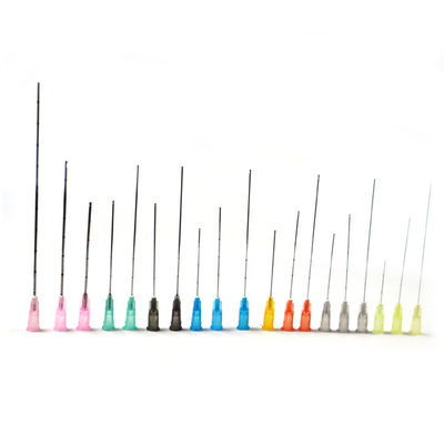 مایکروکانول هایالورونیک کانول تیره برای پرکننده های پوستی 14g 16g 18g 21g