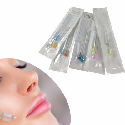 عمده فروشی فولاد ضد زنگ پرکننده پوست پرکننده صورت 22g 23G 25g 38mm 50mm انعطاف پذیر Fine Blunt Micro Tip Cannula Needl