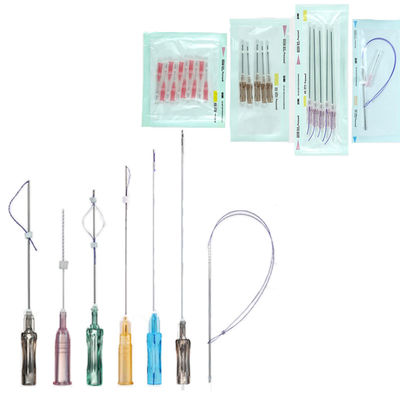 دندانه دار PDO PCL PLLA Threads 60mm 90mm Facial Threading Face Lift