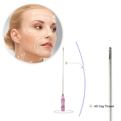 مونو پیچ پریس Fishbone Cog 3D 4D 6D 8D PDO PCL PLLA رشته های صورت بلند