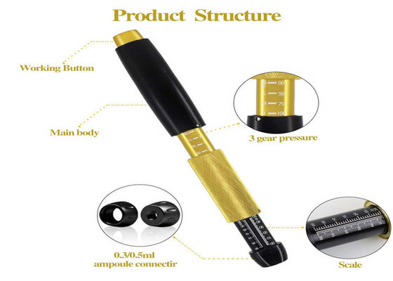 پوستی 0.3ml 0.5ml پرکننده لب قلم هیالورون پزشکی CE ISO 13485