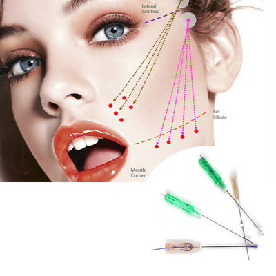 کج قابل جذب 4D 21g 60mm ابرو بریده گردن بلند کردن گونه صورت بلند کردن کج 4D Pdo