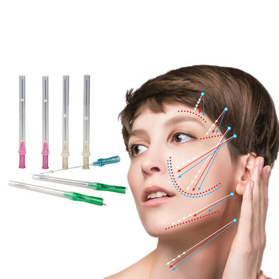 بنفش روشن Mono 19G 21G PDO Thread Lift Eyes 38mm 60mm 90mm