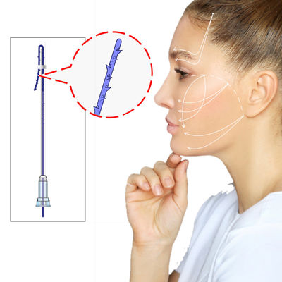 بنفش روشن Mono 19G 21G PDO Thread Lift Eyes 38mm 60mm 90mm