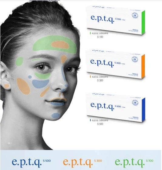 پرکننده تزریق لب Eptq پرکننده تزریق کلاژن کره تایید شهرت E.P.T.Q. Epitique S100 S300 پرکننده برند شناخته شده CE تایید شده Eptq Ha Filler