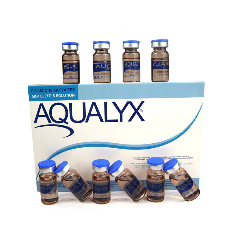 تزریقات حلال چربی Aqualyx لیپولیز تزریقی کابلین پپ سیز از دست دادن محلول وزن 8ml x 10 بطری AQUALYX