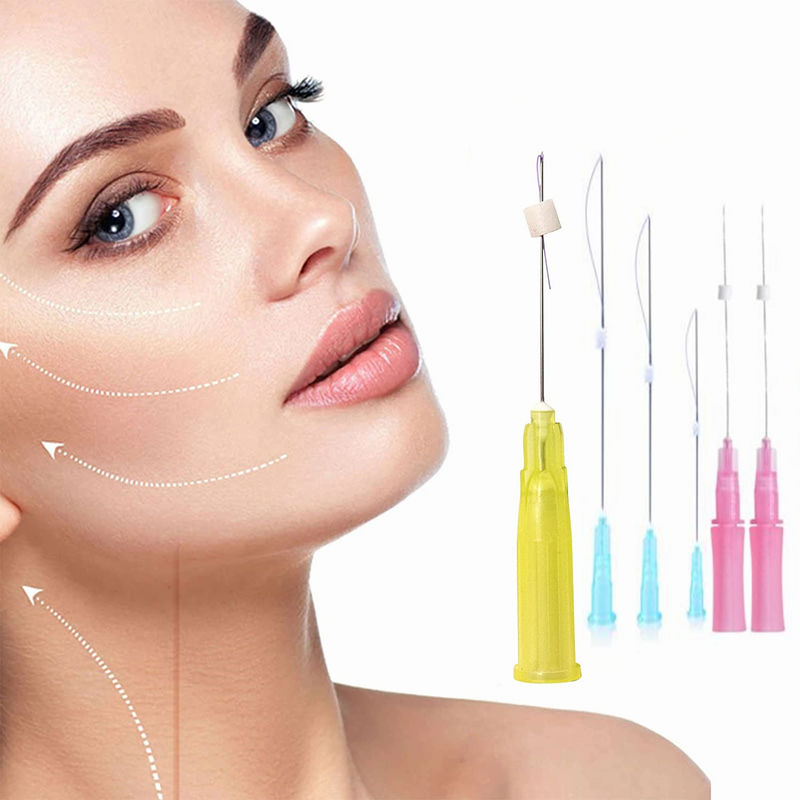 پرس تک پیچ Fishbone Cog 3D 4D 6D PDO PCL PLLA Threads Face Lift