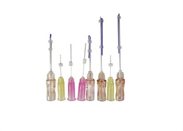 بنفش PDO PCL PLLA Threads Face Lifting Type L Needle 21g 23g